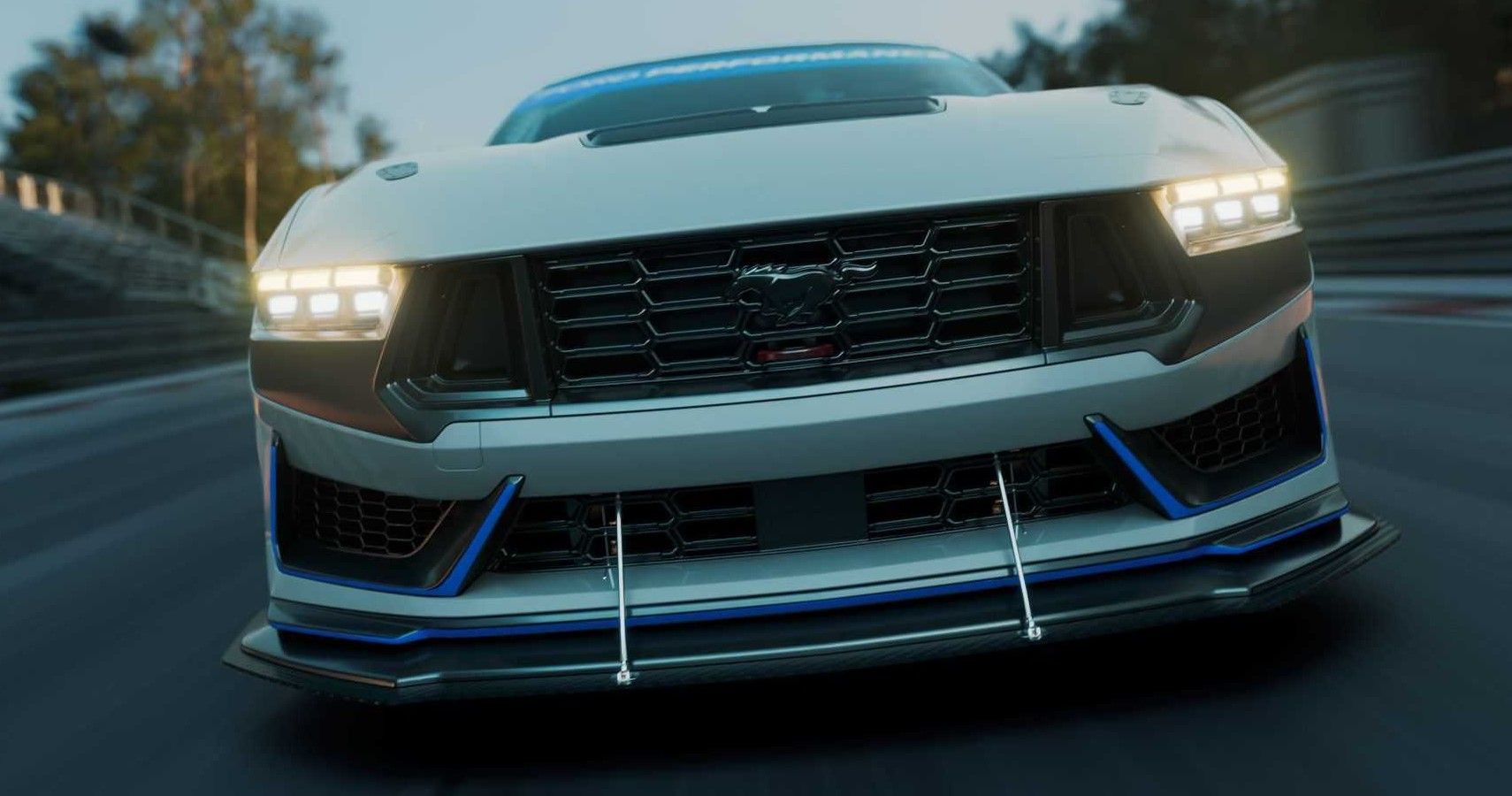 Ford Teases 2024 Mustang Dark Horse R Track Car Ahead of July 27