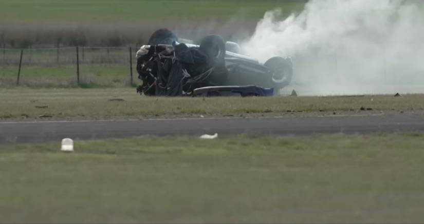 Crashed R33 Skyline GT-R Rolls Over 11 Times, Driver Walks Away: The Insane Story