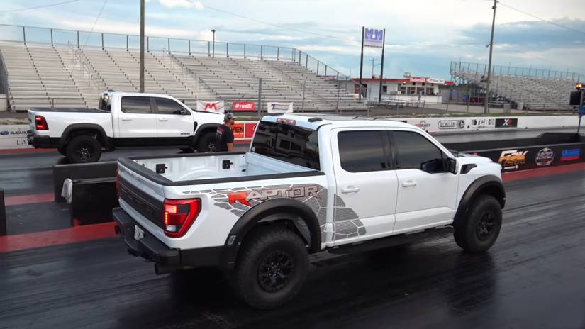 Forget Specs, The Ram 1500 TRX Takes On The Ford F-150 Raptor R In A ...