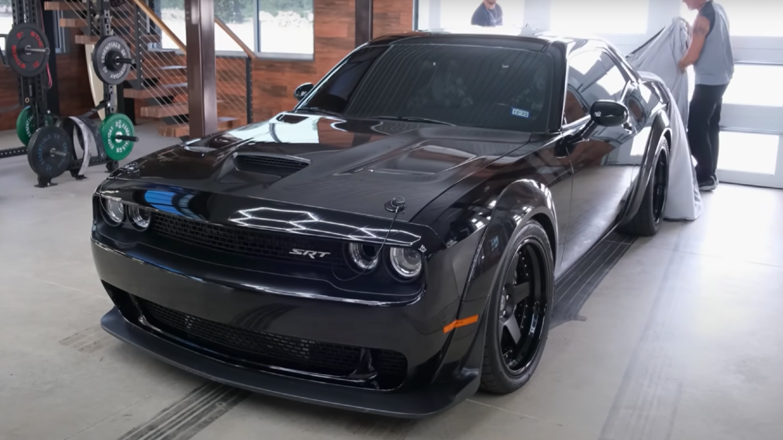 Black Custom Wide Body Dodge Challenger