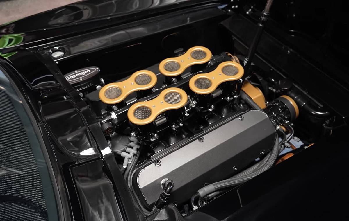 C2 Engine Bay Black And Gold C2 Chevy Corvette Gets Widebody Treatment, Engine Swap ...