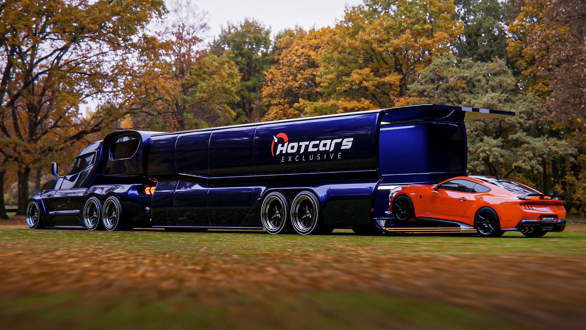 Our Digital Rendering Turns The Ford Mustang Into The Semi-Truck We ...