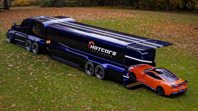 Forad Sami Our Digital Rendering Turns The Ford Mustang Into The Semi-Truck We ...