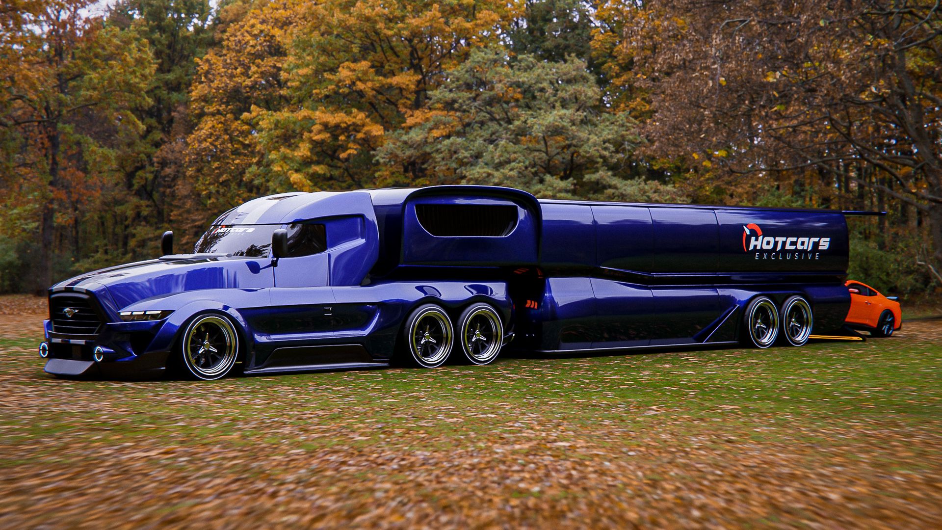 Our Digital Rendering Turns The Ford Mustang Into The Semi-Truck We ...