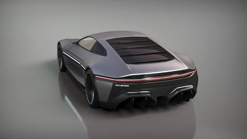 Delorian Rear Car Here's Why John DeLorean's Daughter Wants To Use Corvette Power For The ...