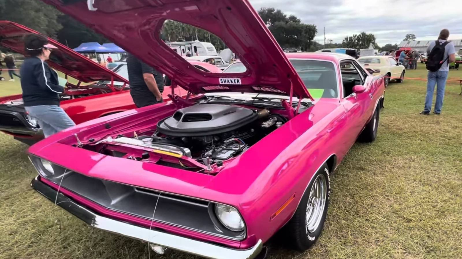 Mopar Fan Proudly Shows Off Her Moulin Rouge 1970 Plymouth 'Cuda Bought ...