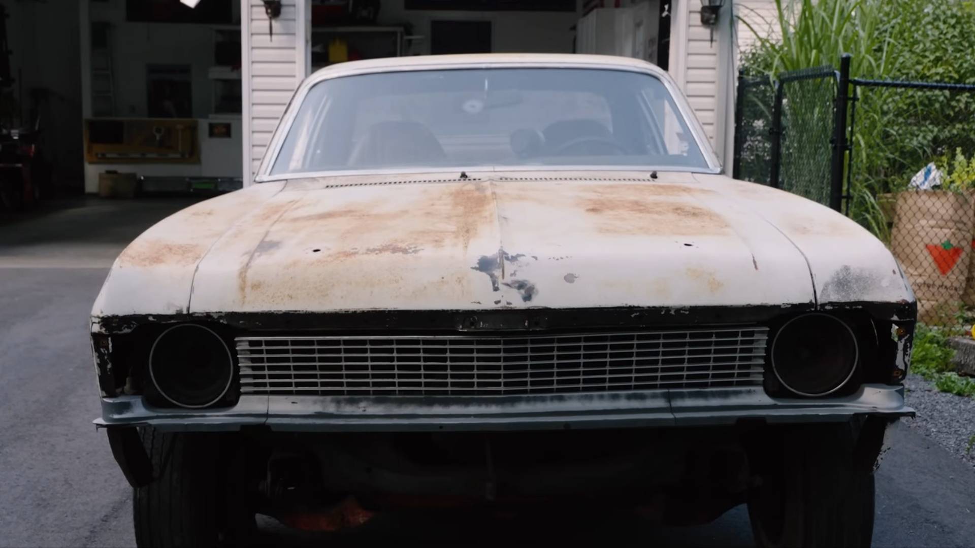Find Front How This 1971 Chevy Nova Barn Find Begins Its Journey From Rusted To ...