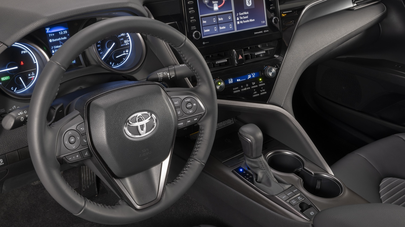 2024 Toyota Camry blue sedan interior