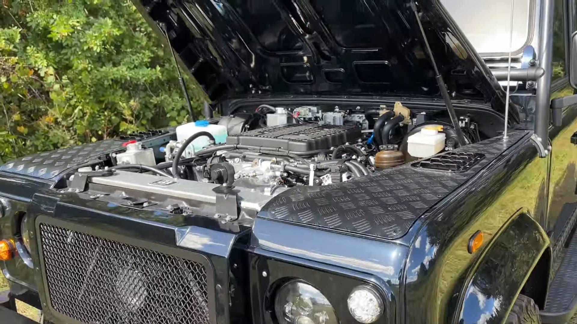 Defender Saab Engine The Engine In This Custom Land Rover Defender Might Offend A Few Purists