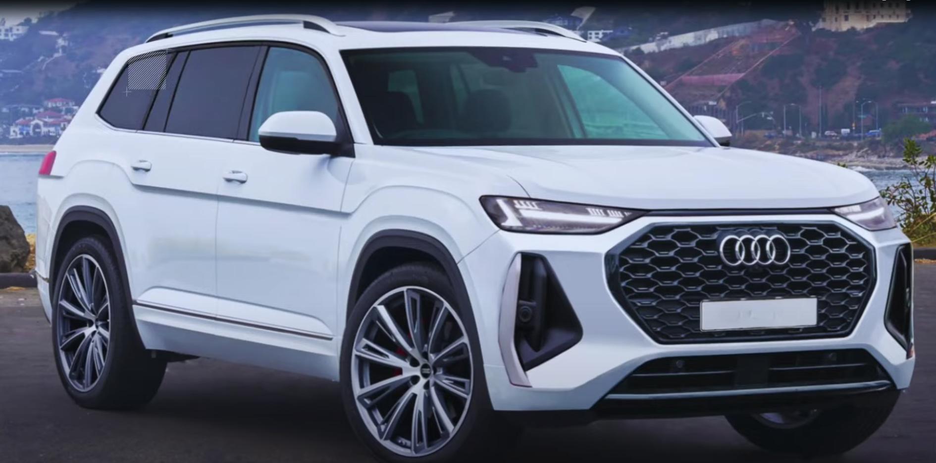 Renderização do Audi Q9 2025