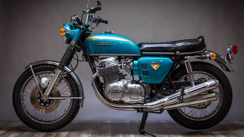 1969 Honda CB750 side profile view