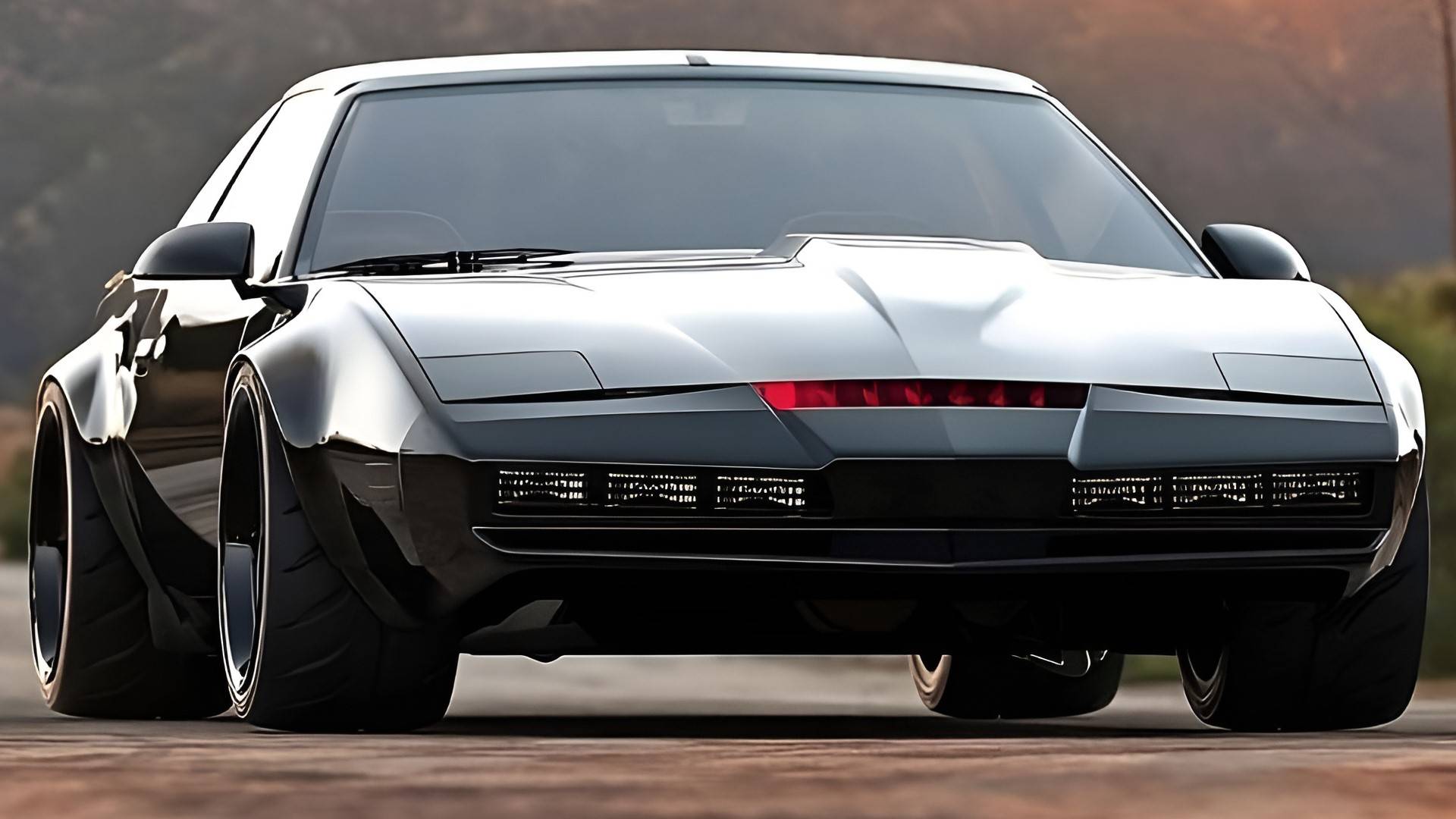 Trans Am Rendering KITT Trans Am Makes Digital Return, Turbo Boost Gone In Favor Of Hellcat V8