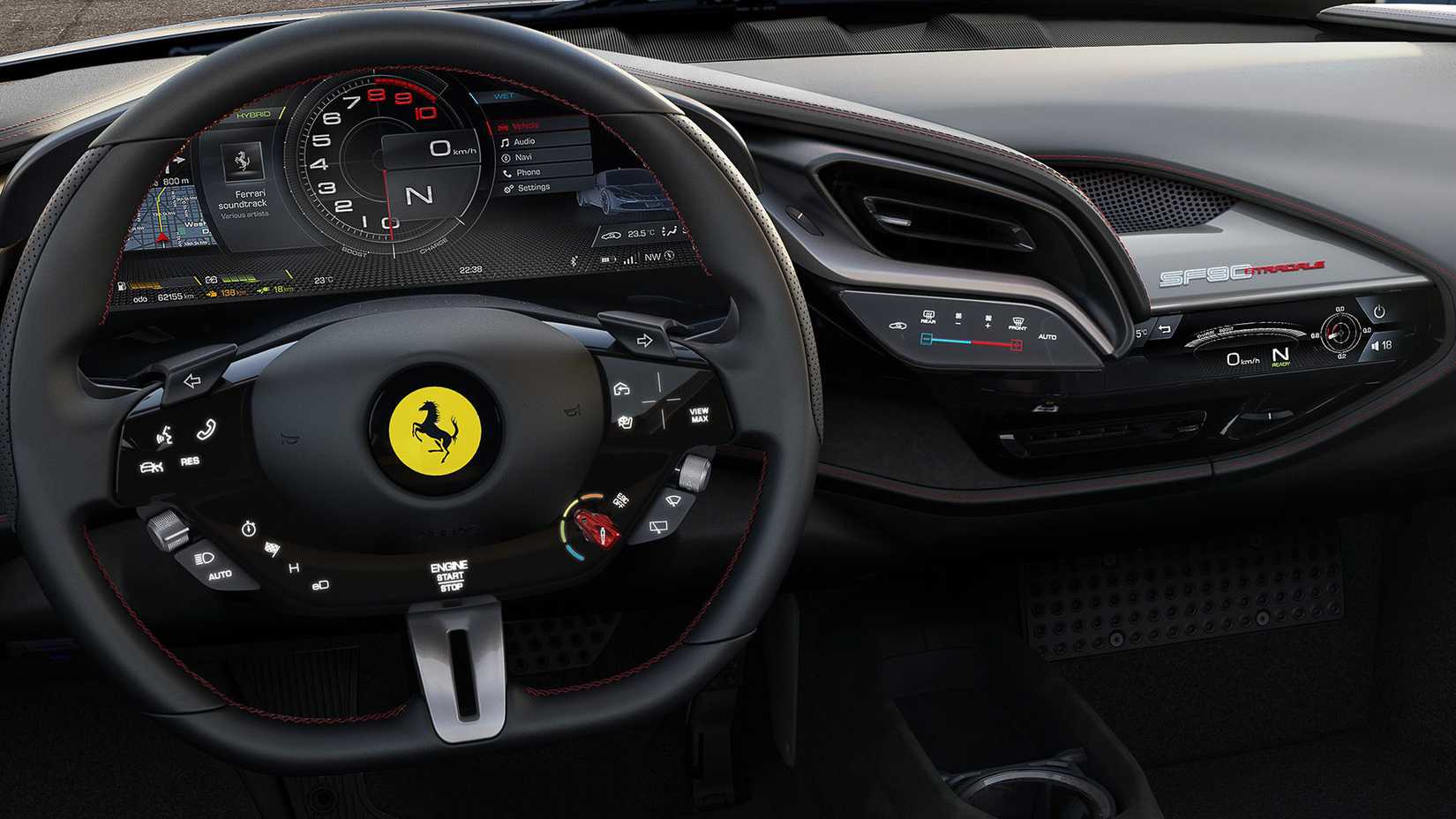 Ferrari Ditches Haptic Controls For Real Buttons, Starting With Amalfi