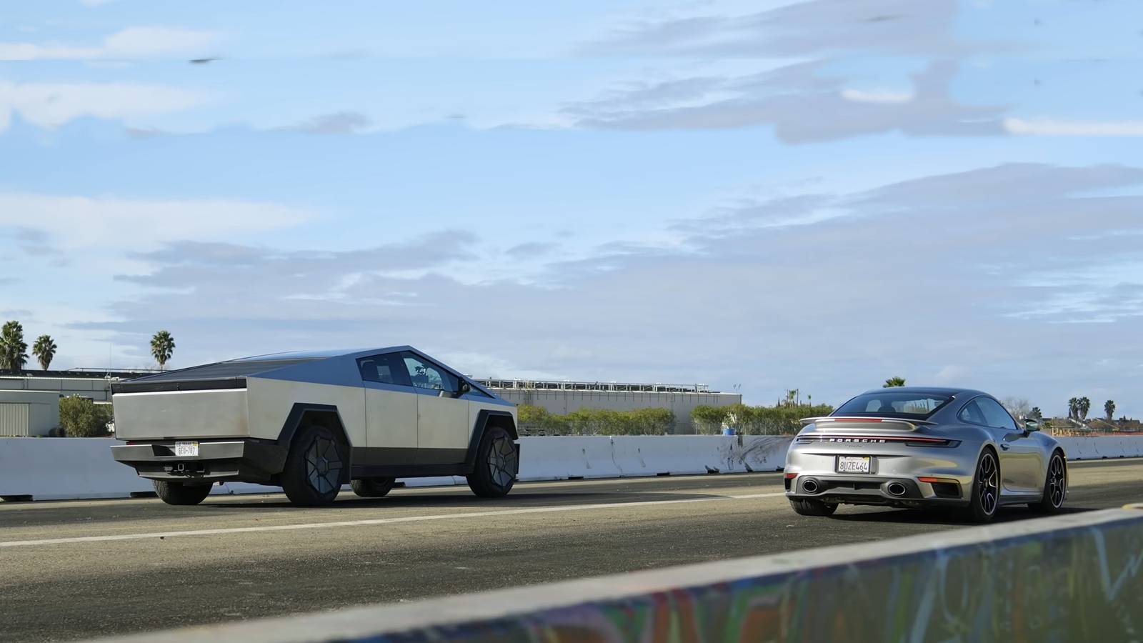 Porsche 911 Gets Revenge Against Tesla Cybertruck In Drag And Roll Races
