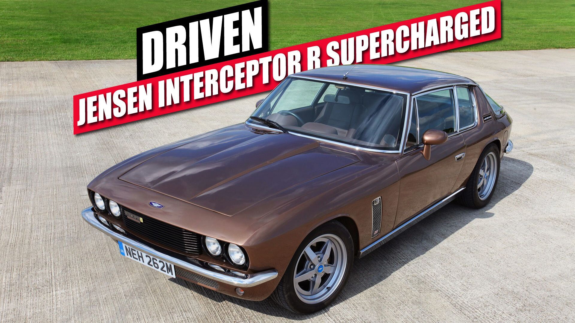 We Drive JIA's 556 HP 1973 Jensen Interceptor R Supercharged