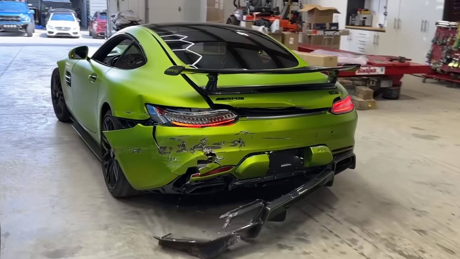 Why Wrecked Mercedes-AMG GT S Is Causing Builders Stress