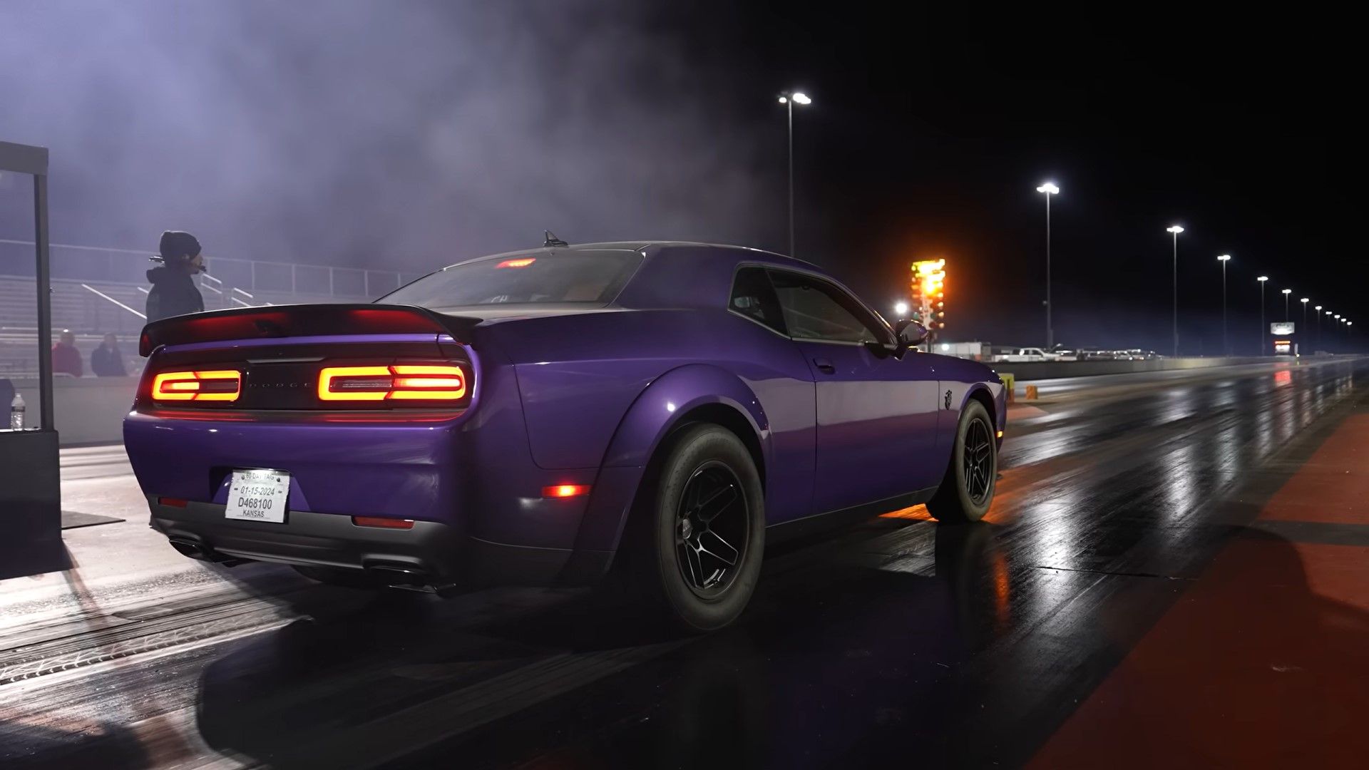 Westen Champlin Pushes His New Dodge Demon 170's Limits At Drag Strip