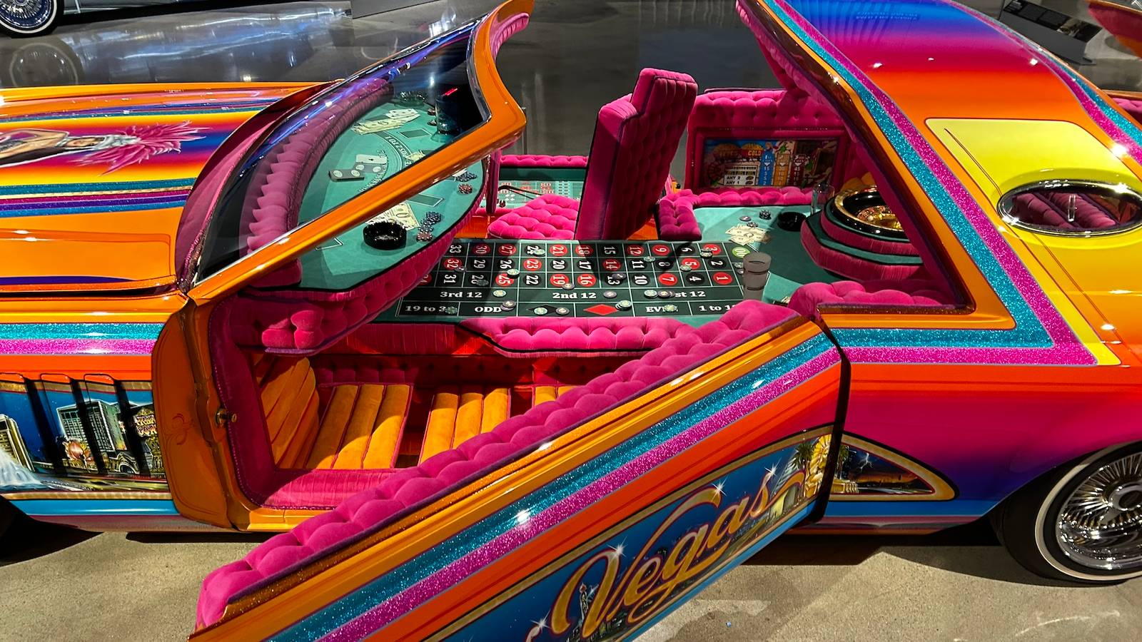 I Witnessed A Stunning Vegas-Themed Lowrider With Real Slot