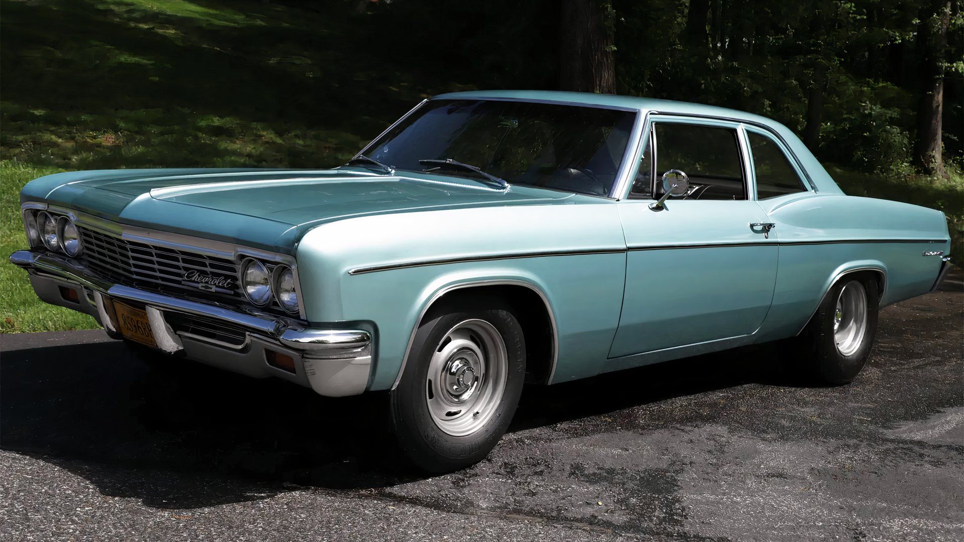 Chevrolet Bel Air azul 1966