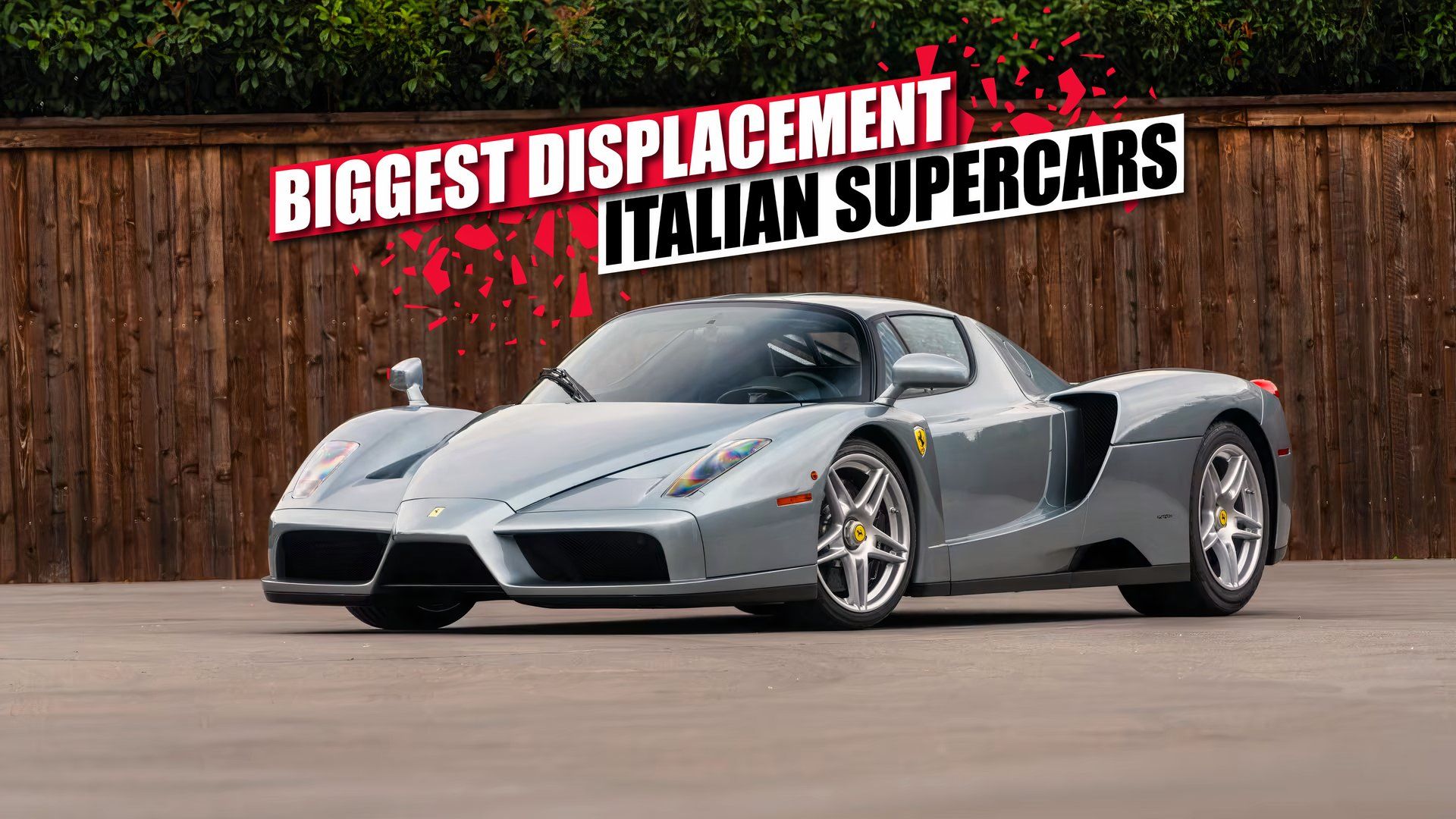 12 Biggest Displacement Italian Supercars Ever