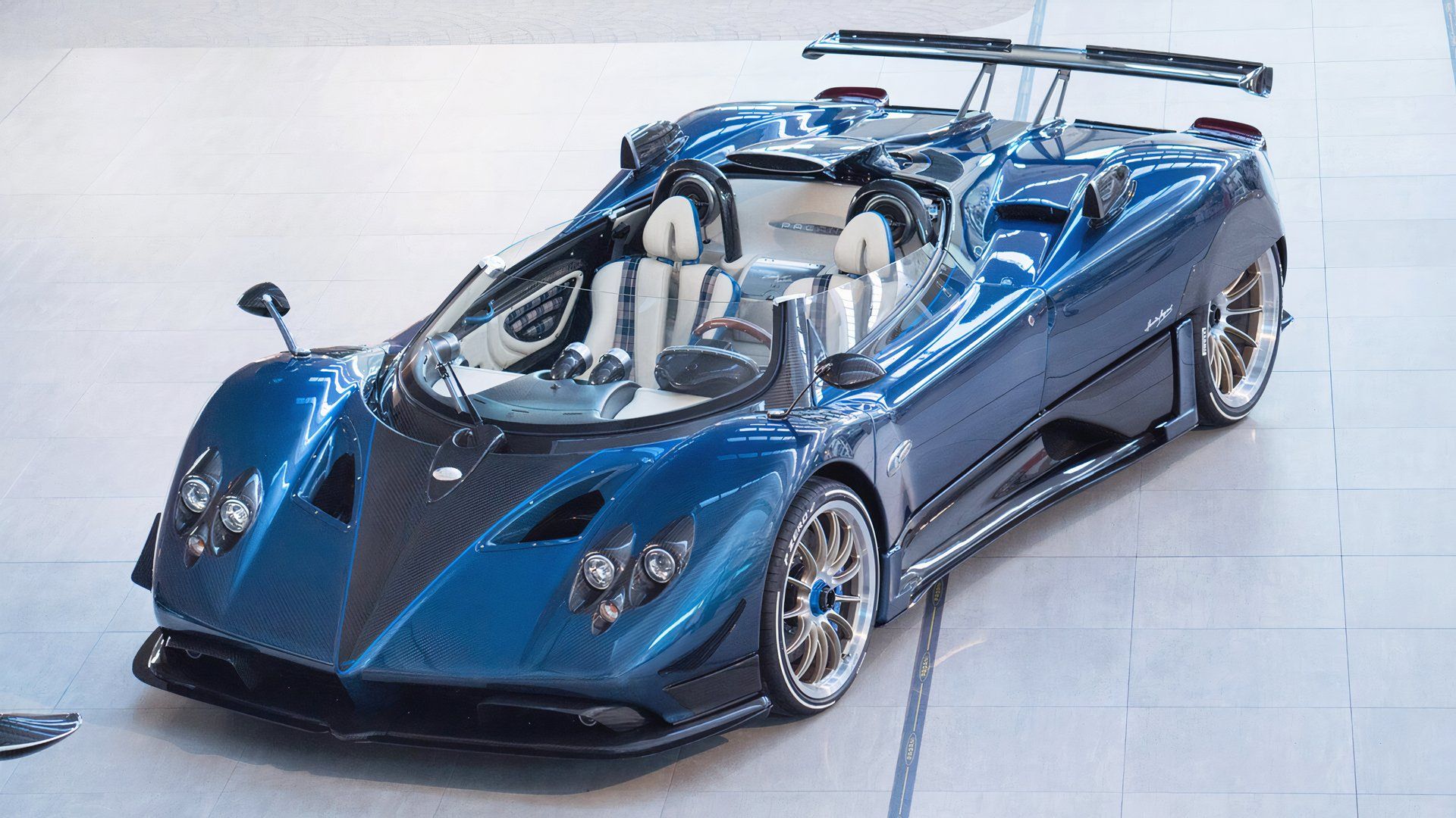 Pagani Zonda HP Barchetta azul