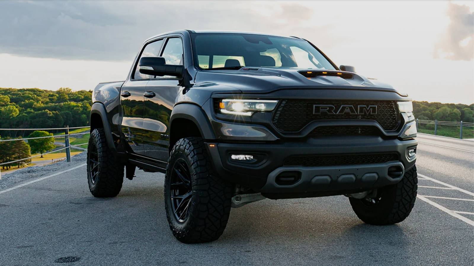 Ram Rier Tuned Ram TRX Outruns Tesla Cybertruck