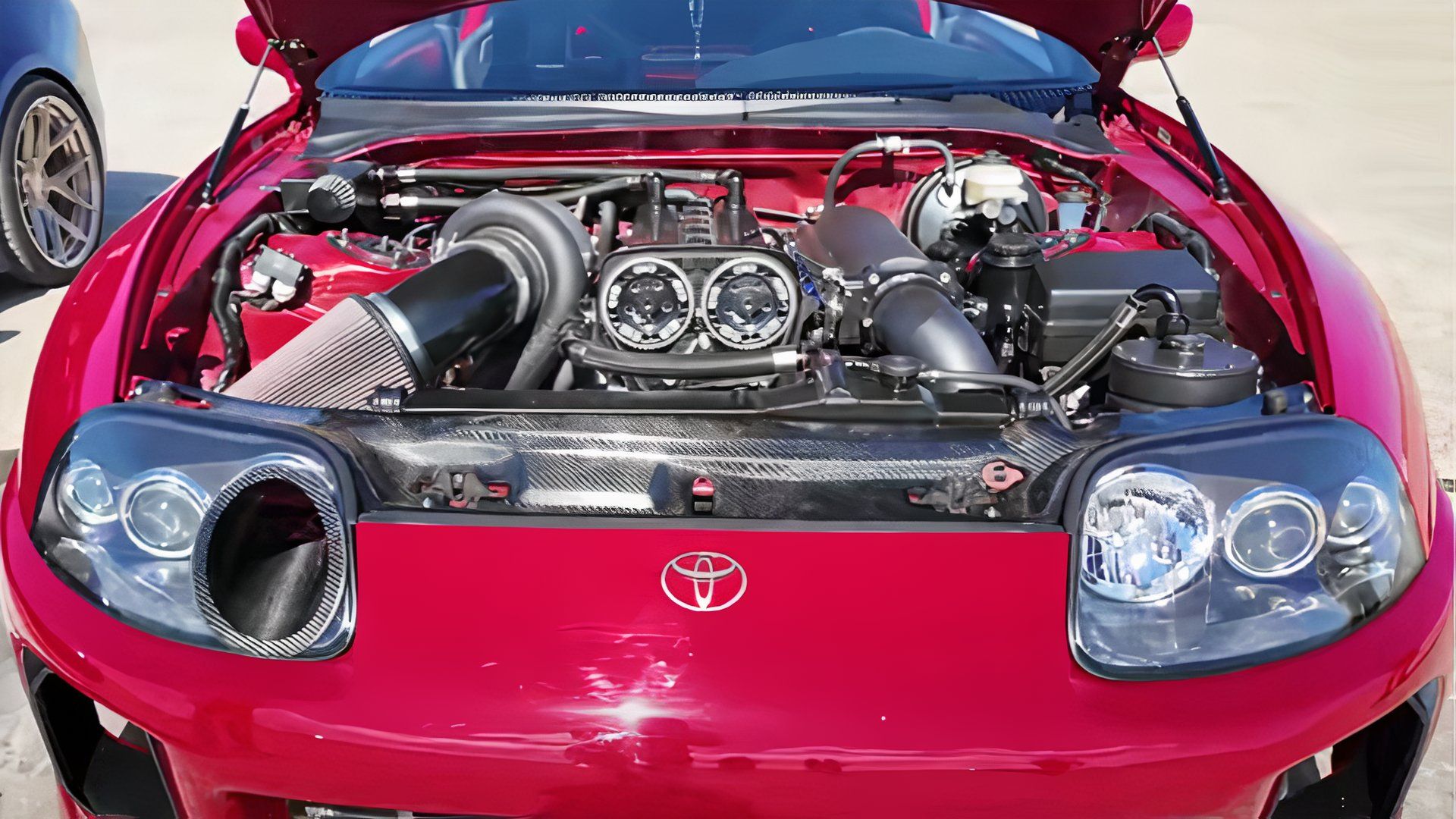 This Tuned Toyota Supra Is A Tesla Model S Plaid Killer