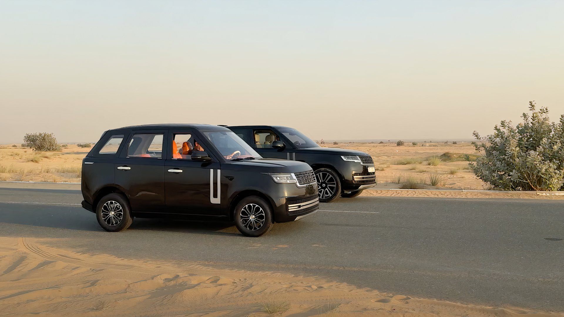 Chinese Range Rover Copy Car Compared Against The Land Rover