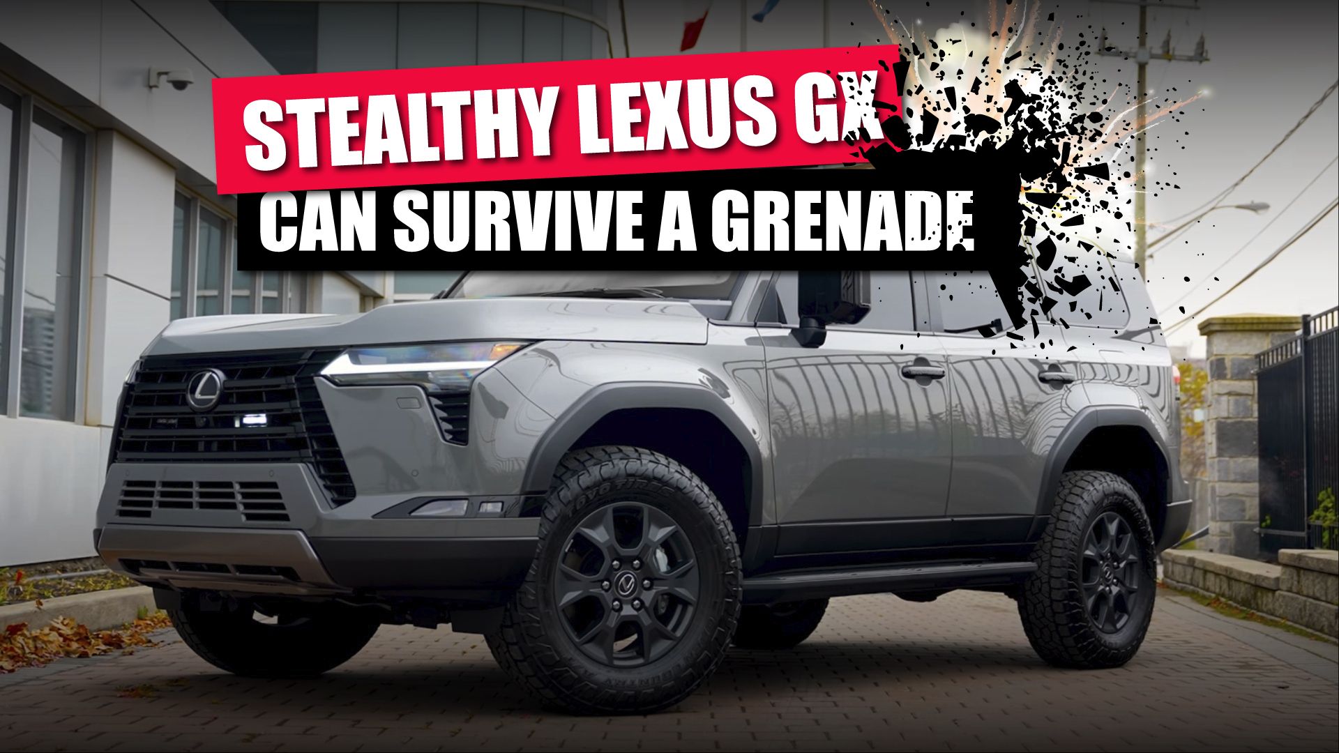Armored Lexus GX Hides In Plain Sight And Deflects Grenade Blasts