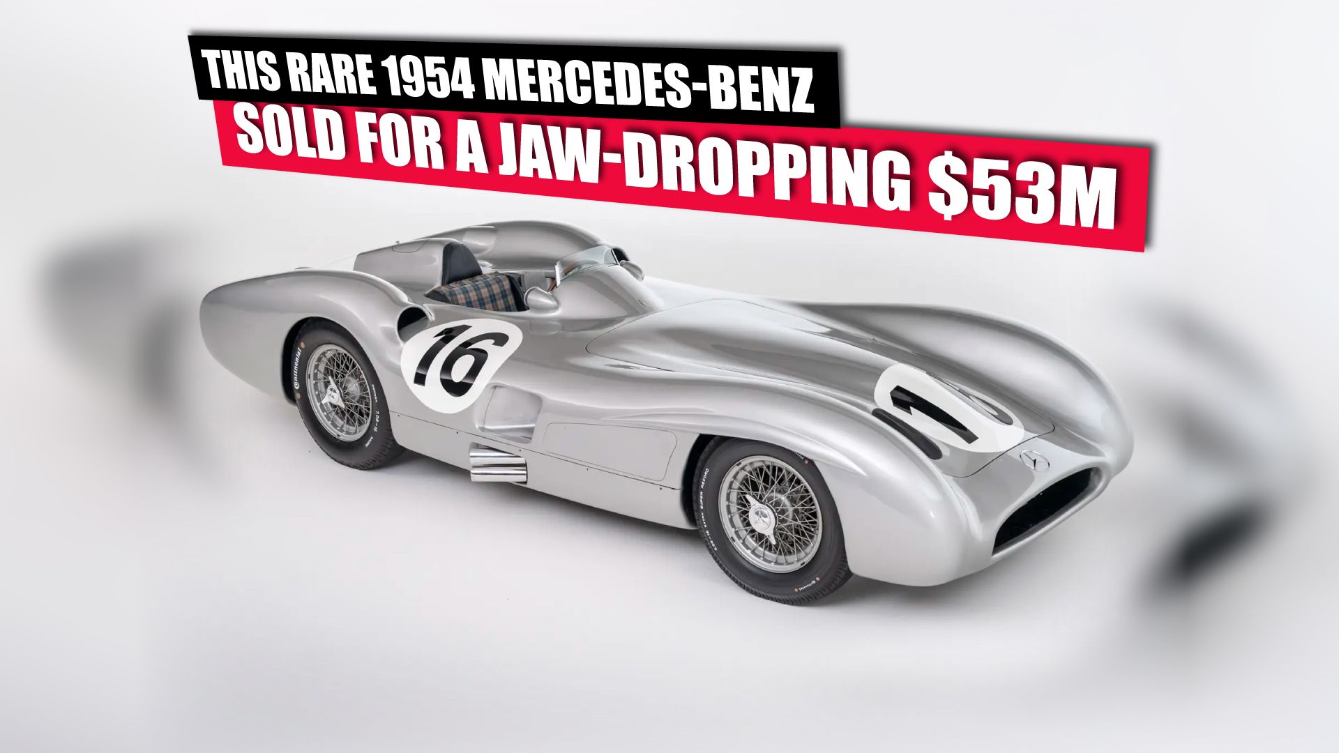 Rare 1954 Mercedes-Benz Race Car Shatters Records with $54M Sale