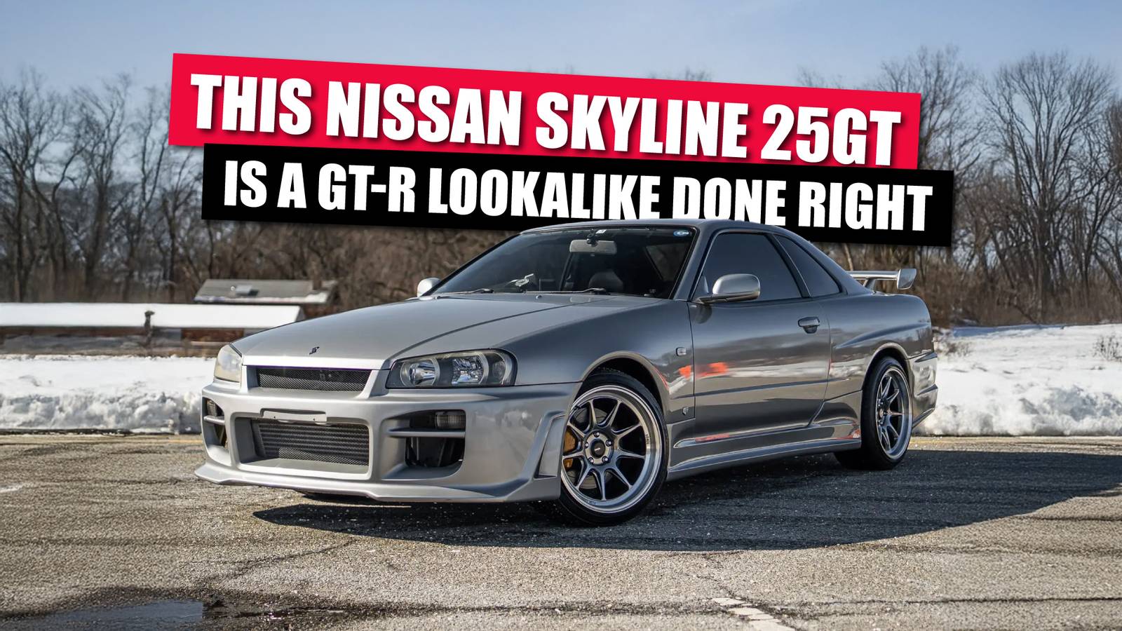 Skyline Gt R R25 Clean Nissan Skyline 25GT Is A GT-R Lookalike Done Right