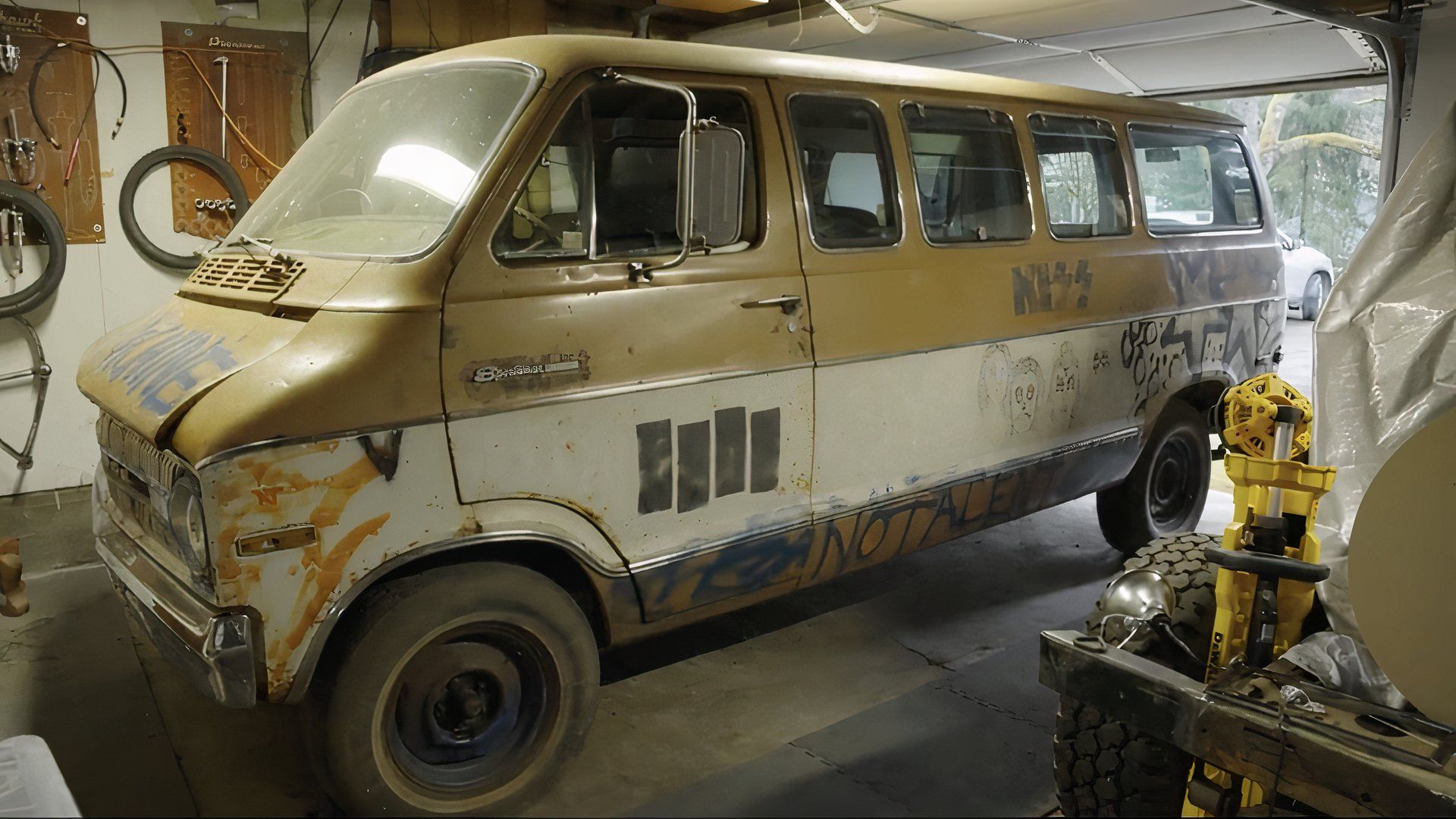 Kurt Cobain's Sharpie Art On Melvins' '72 Dodge Van Is Being Sold