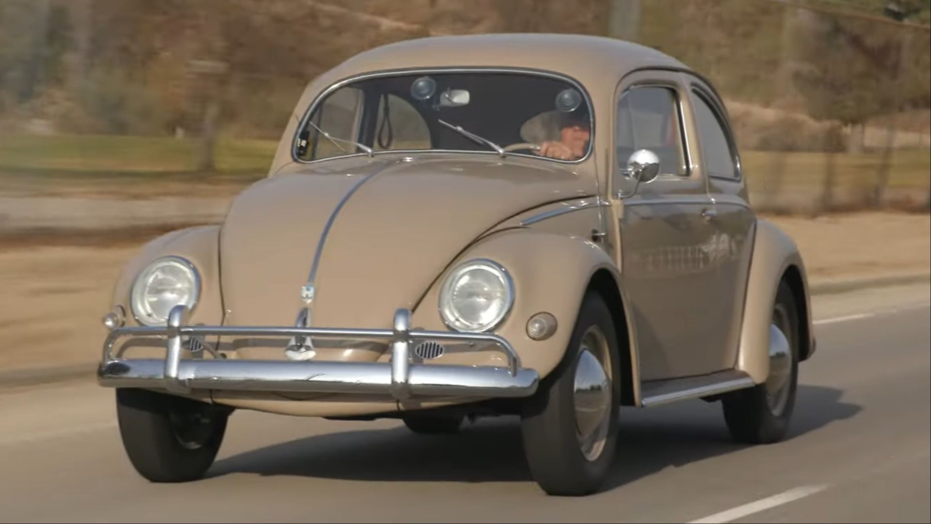 Jay Leno's '57 Beetle Has Twice The Power, Zero Aerodynamics