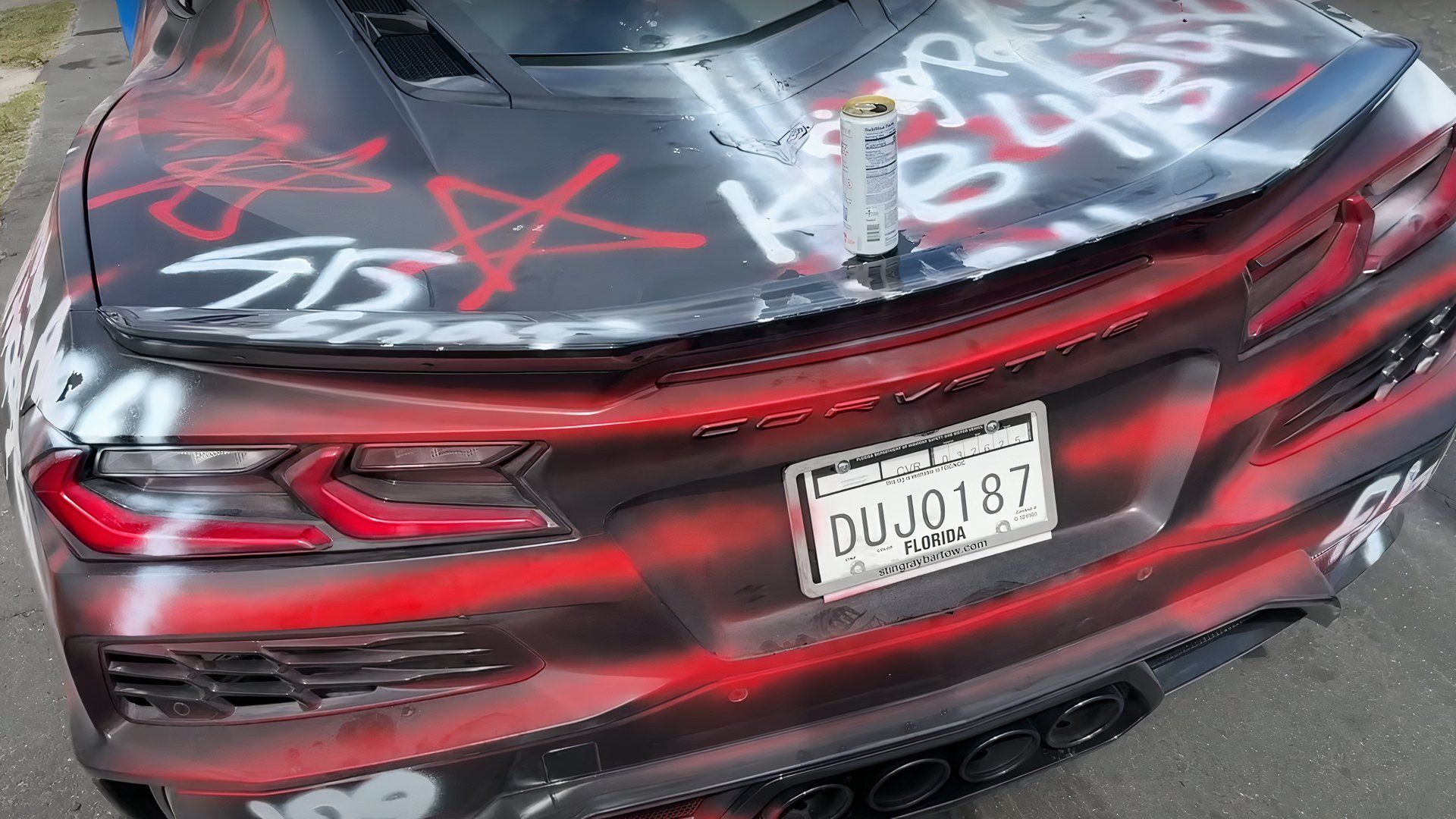 Travis Pastrana Wins Freedom 500 And Spray-Paints New Corvette Z06