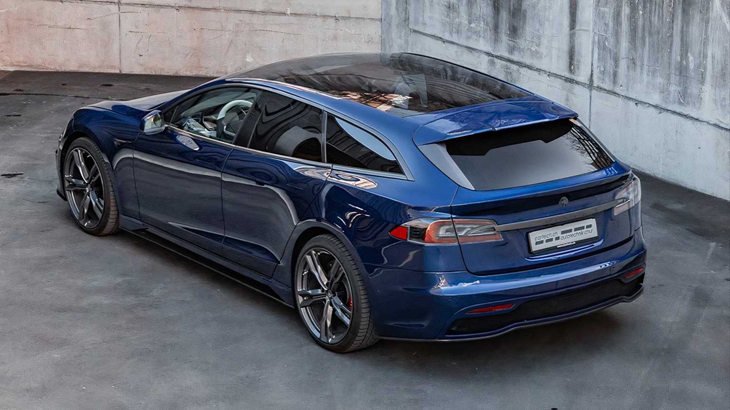 Model S Performance Rear A Model S Shooting Brake Is A Supercar Beating Wagon