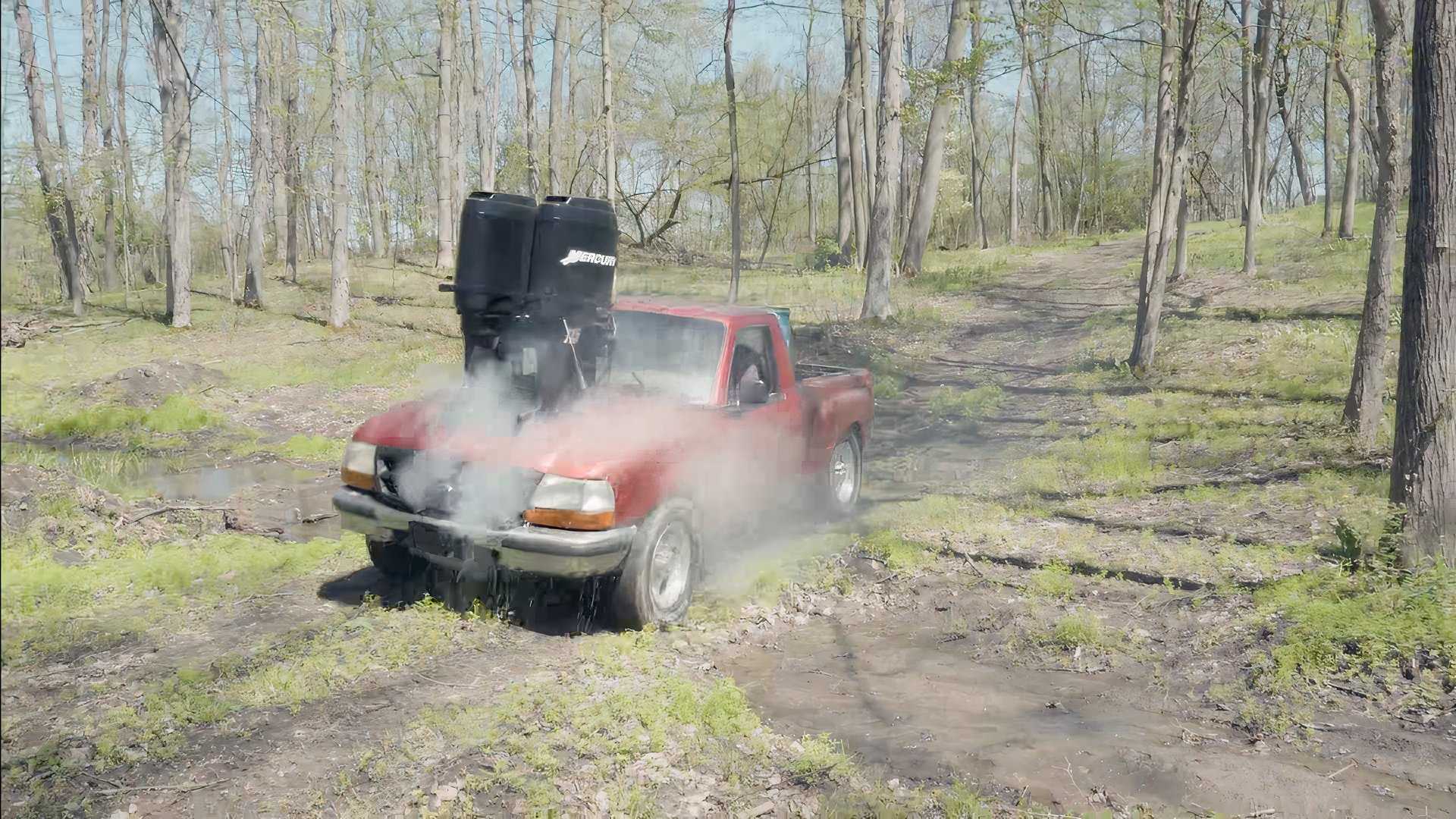 Ford Ranger Motor Conversion Ford Ranger Build Is Unhinged, But It Exists (Barely)