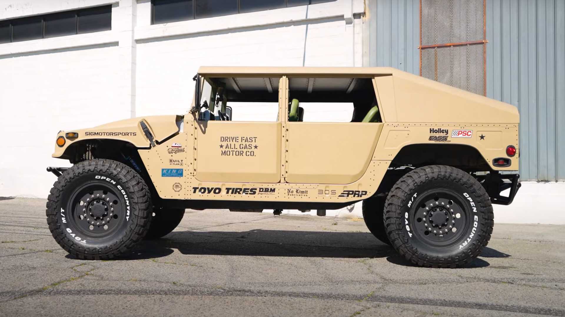 Humvee Knuckles Power Stroke Humvee Becomes Ultimate Carpool Vehicle With Turbo Power