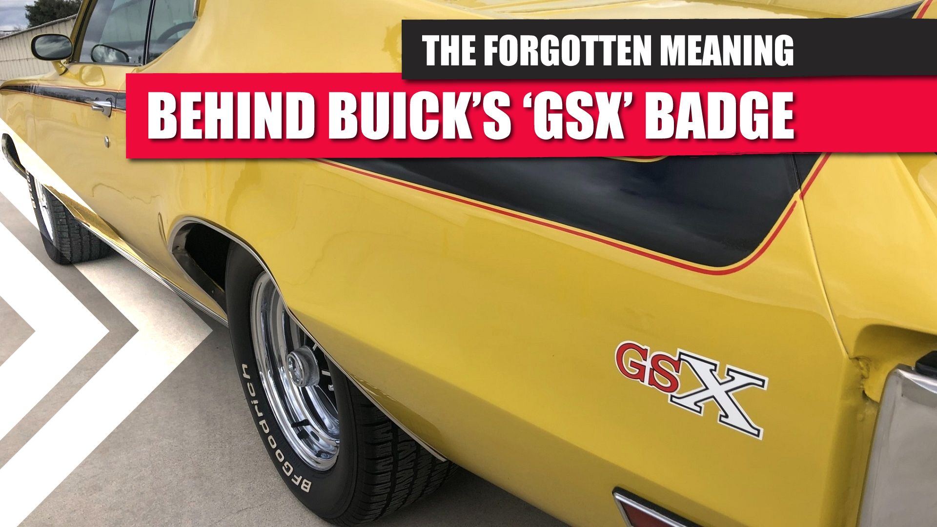 The Forgotten Meaning Behind Buick's 'GSX' Badge