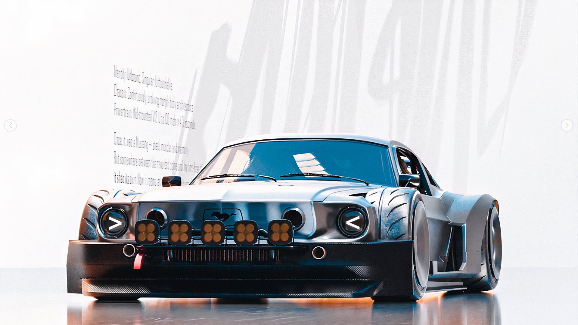 Render Artist Turns Classic Mustang Into Apocalyptic Supercar