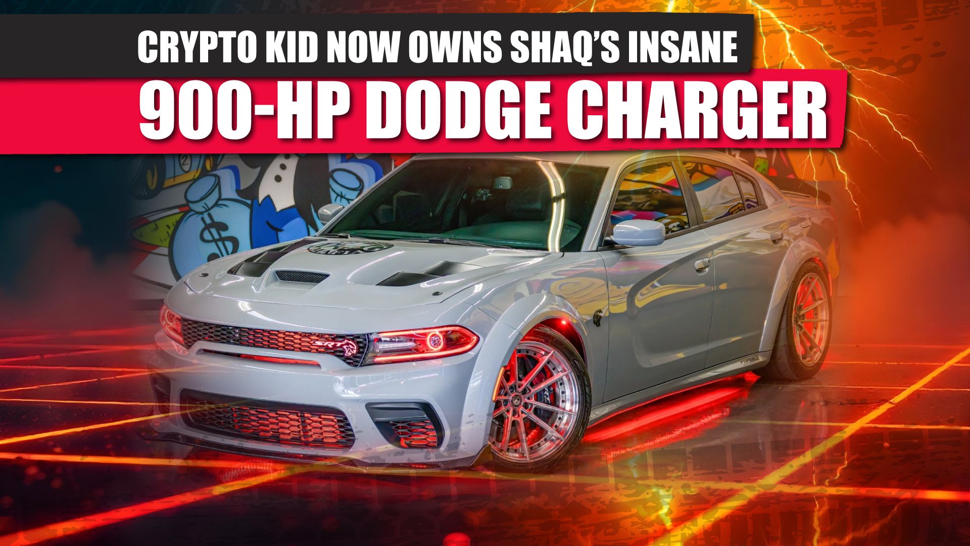 Crypto Kid Just Bought Shaq's Monster Dodge Hellcat