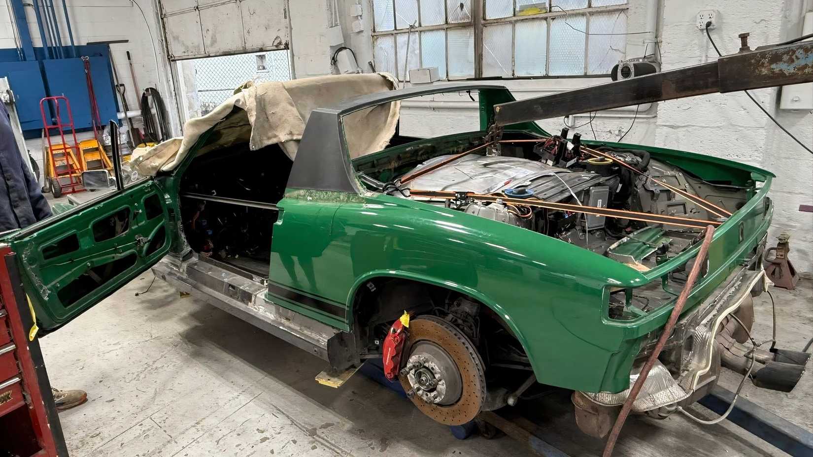 Crashed Porsche Cayman Gets 914 Body Swap