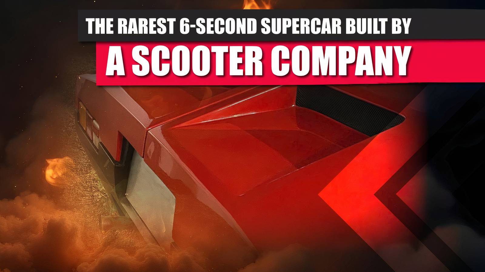 This Ultra-Rare 6-Second Supercar Was Built By A Scooter Company