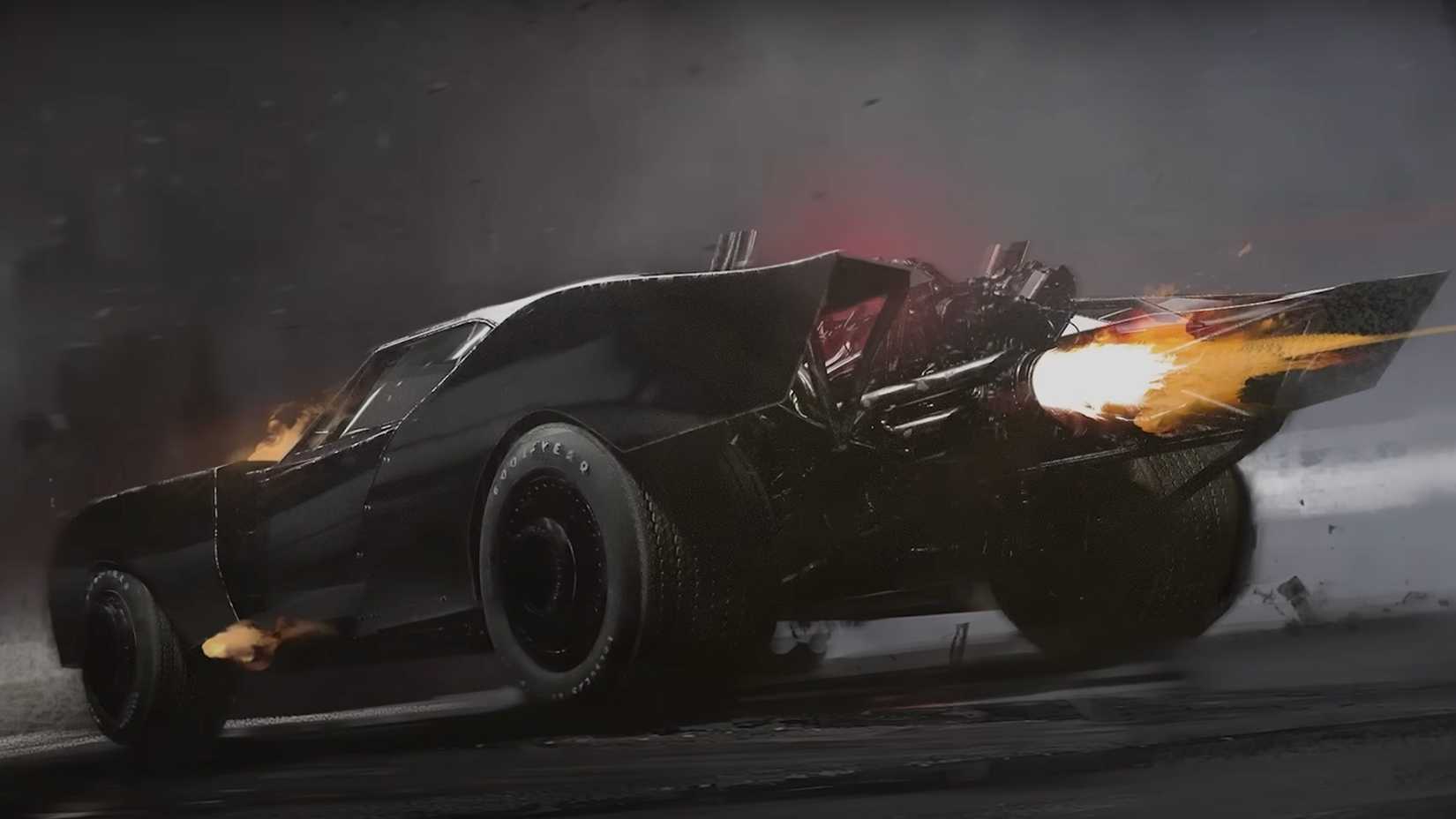 Batman Engine Robert Pattinson’s Batman Drove This Savage Muscle-Car Batmobile