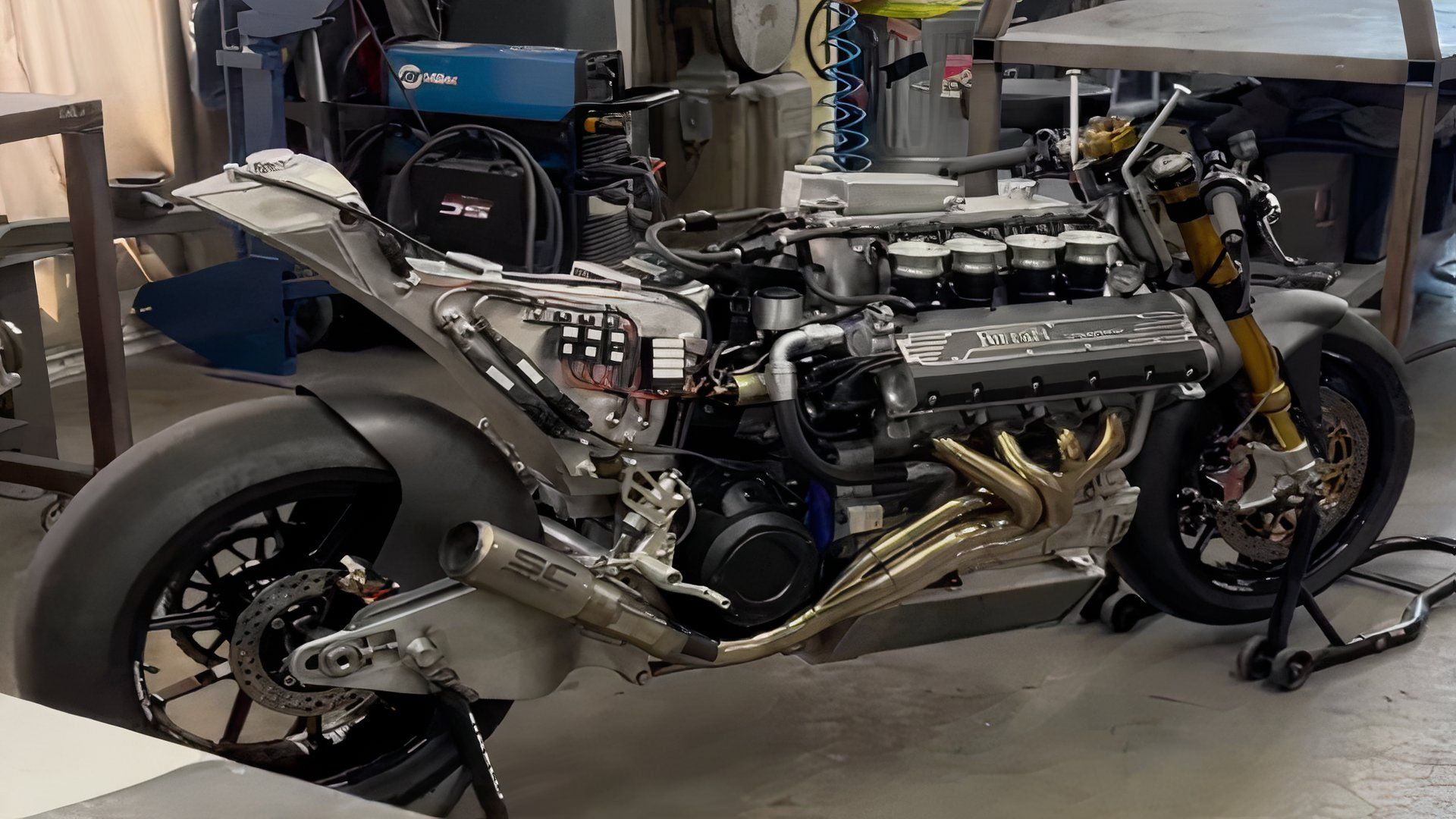 Ferrari V8 Motorcycle Build Is the Craziest Engine Swap Yet