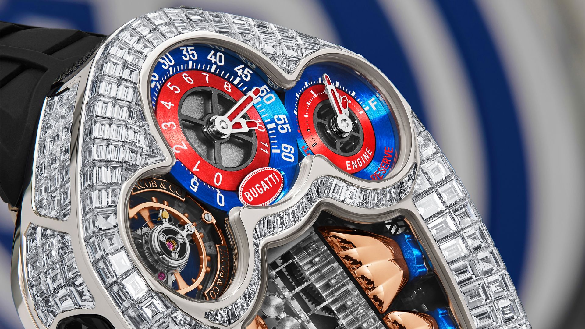 Bugatti, Jacob & Co Unveil $960K, Diamond Tourbillon Baguette Wristwatch
