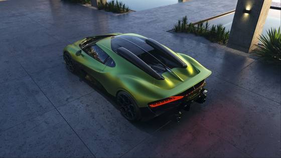 Bugatti Brouillard from above