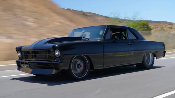 1966 Chevrolet Nova With LS7 Swap front three-quarter view