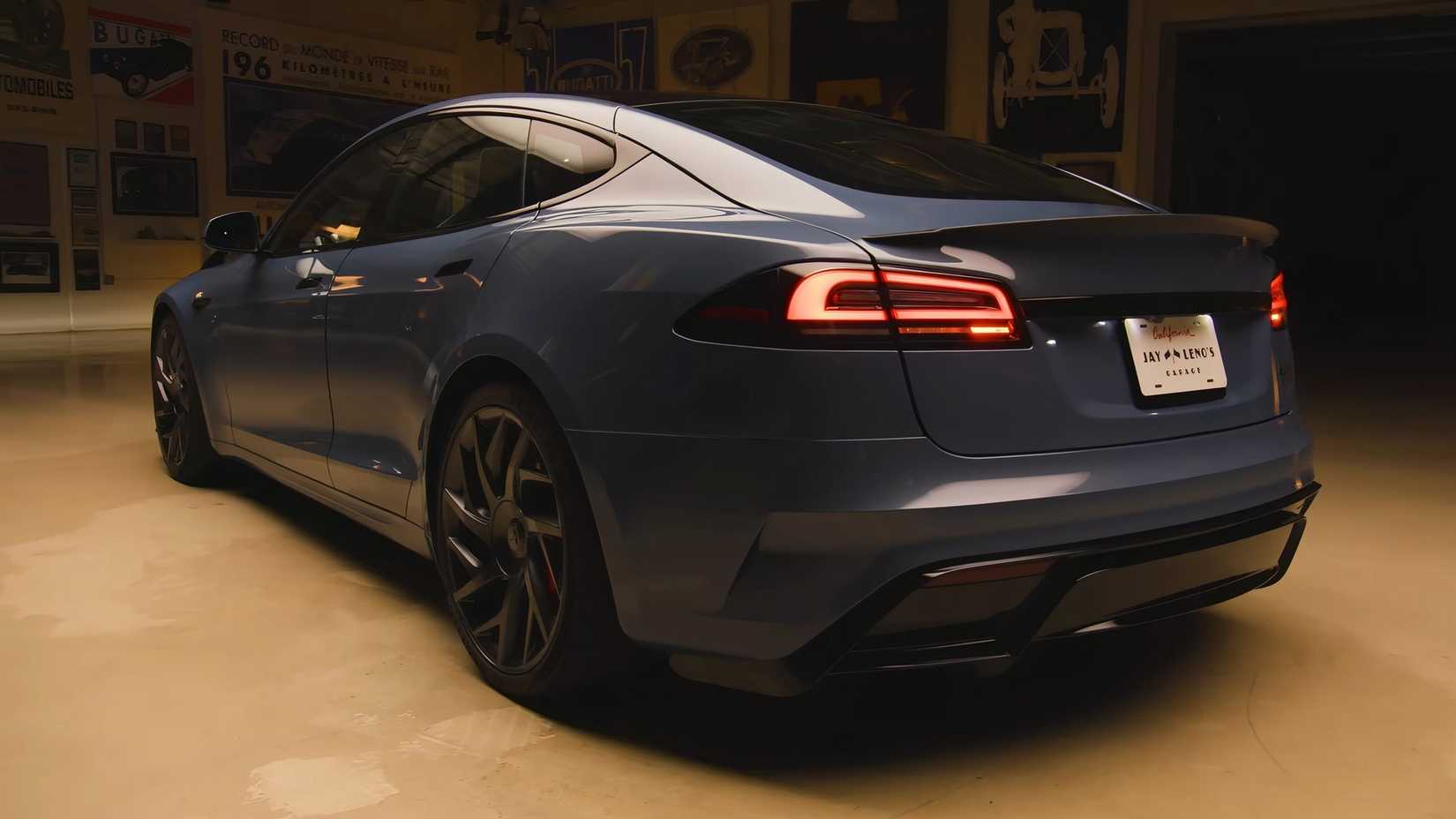 Jay Leno Tries The Updated Tesla Model S Plaid: Better In Every Way