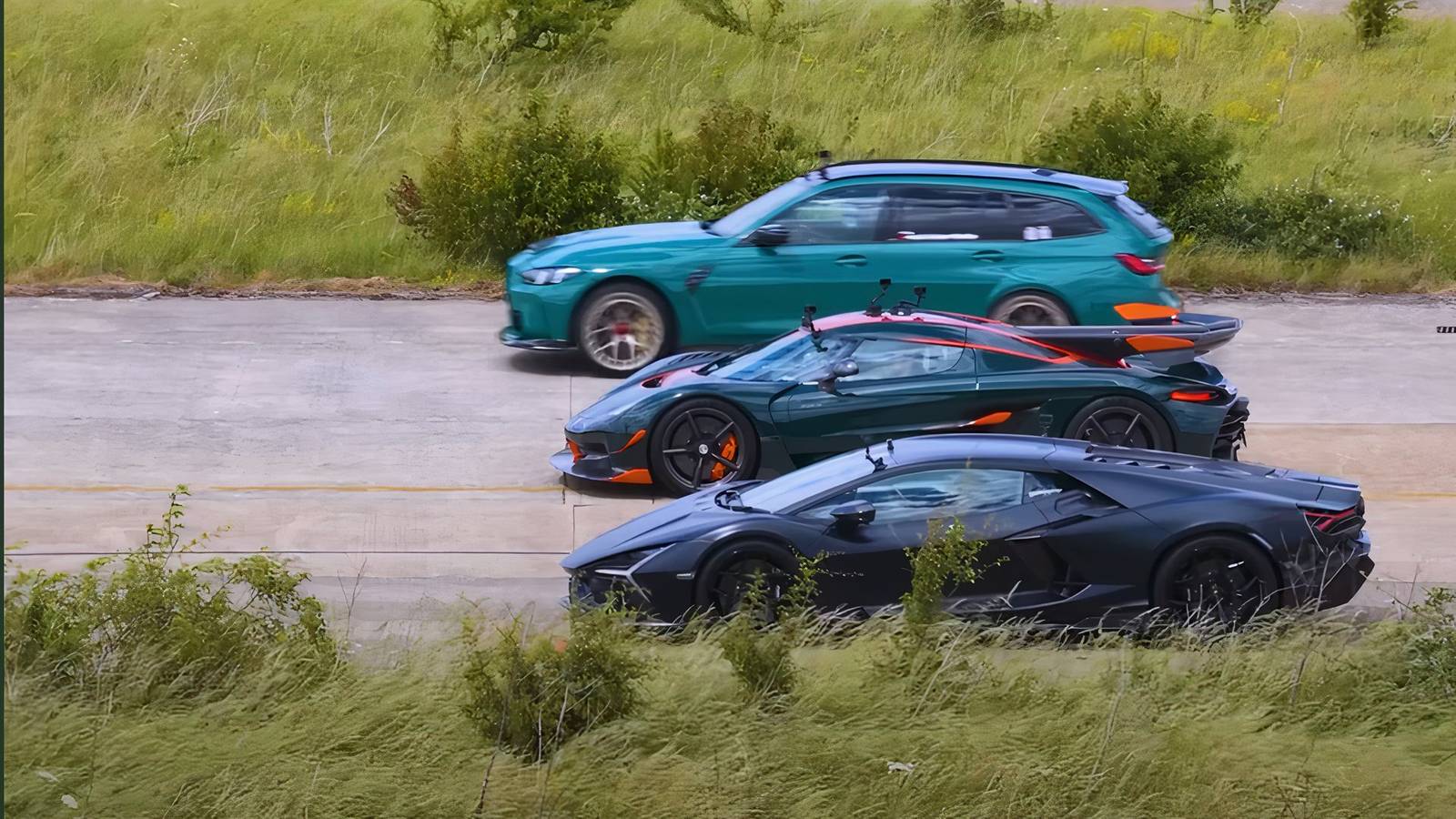 Hypercar Vs Supercar Vs Wagon Drag Race