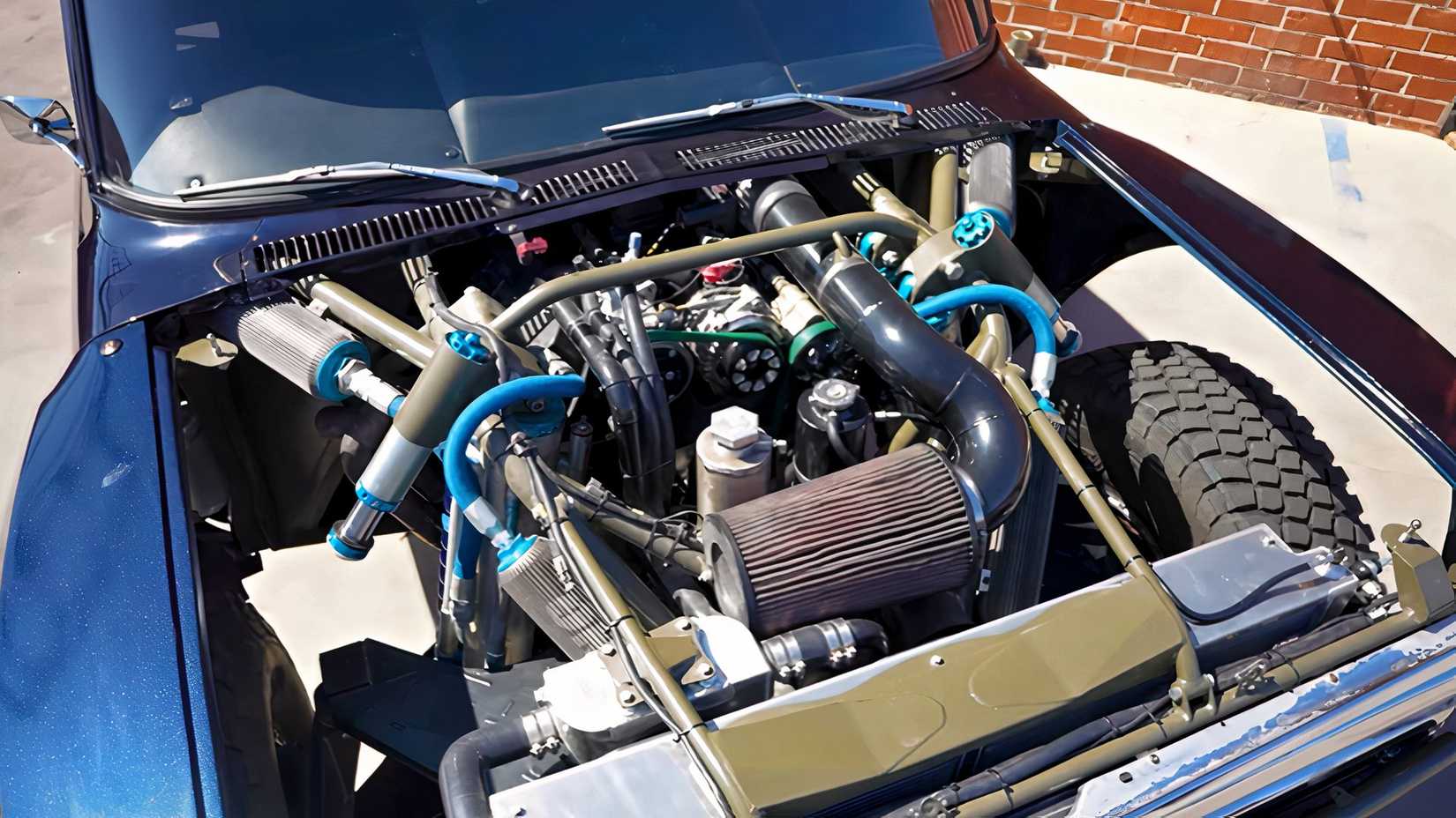 F100 Stepside Prerunner 830-HP Classic Ford F-100 Pre-Runner Is Pure Off-Road Madness